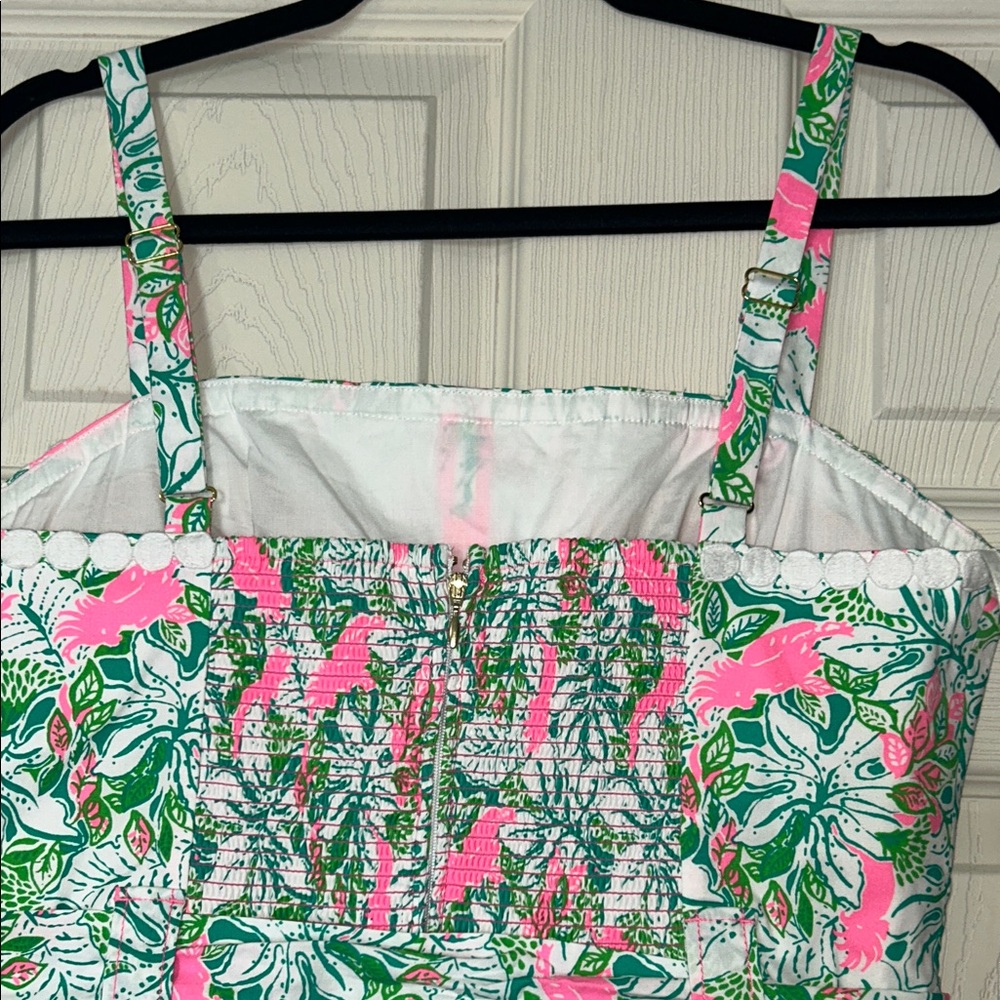 Lilly Pulitzer Pink & Green Floral Sundress - Picture 4 of 10